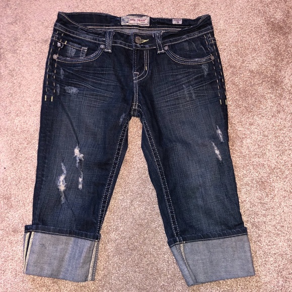 MEK Denim - MEK Denim Hundson Capri Cuffed Crop Jeans - W 28